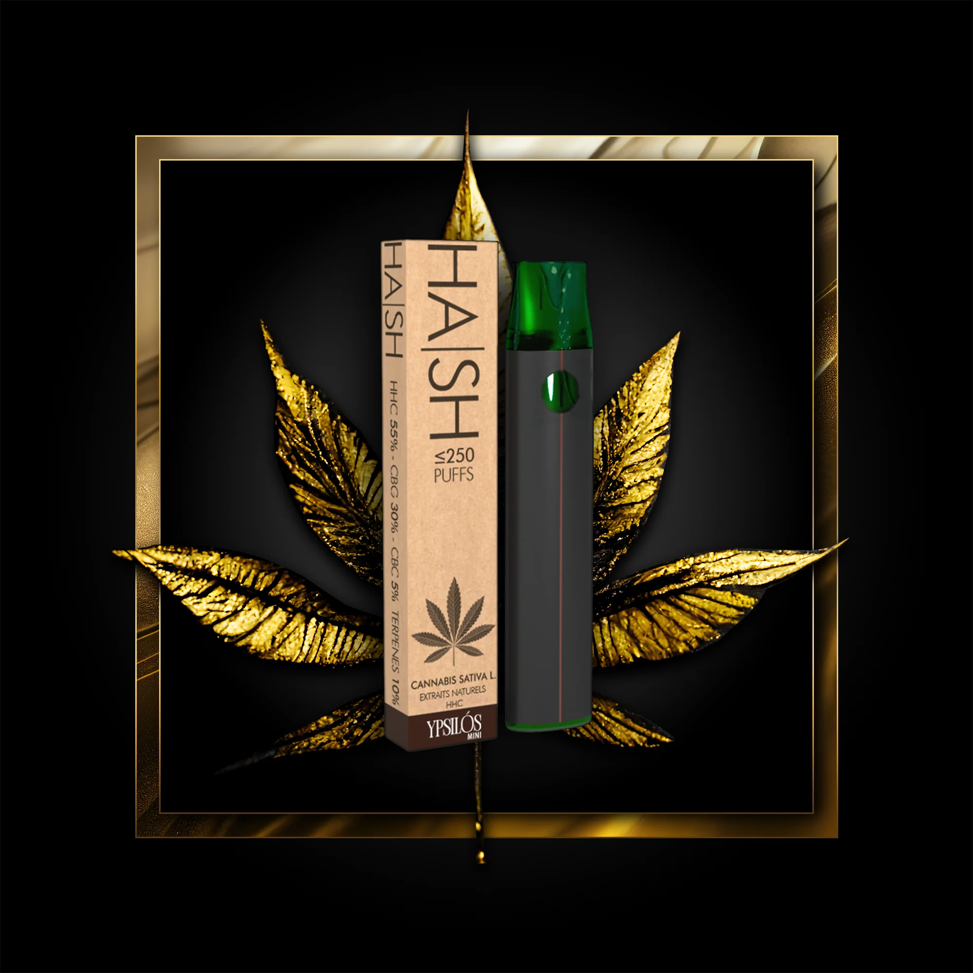 Hash (engangsbrug) 250 pust - 0,50 ml. HHC