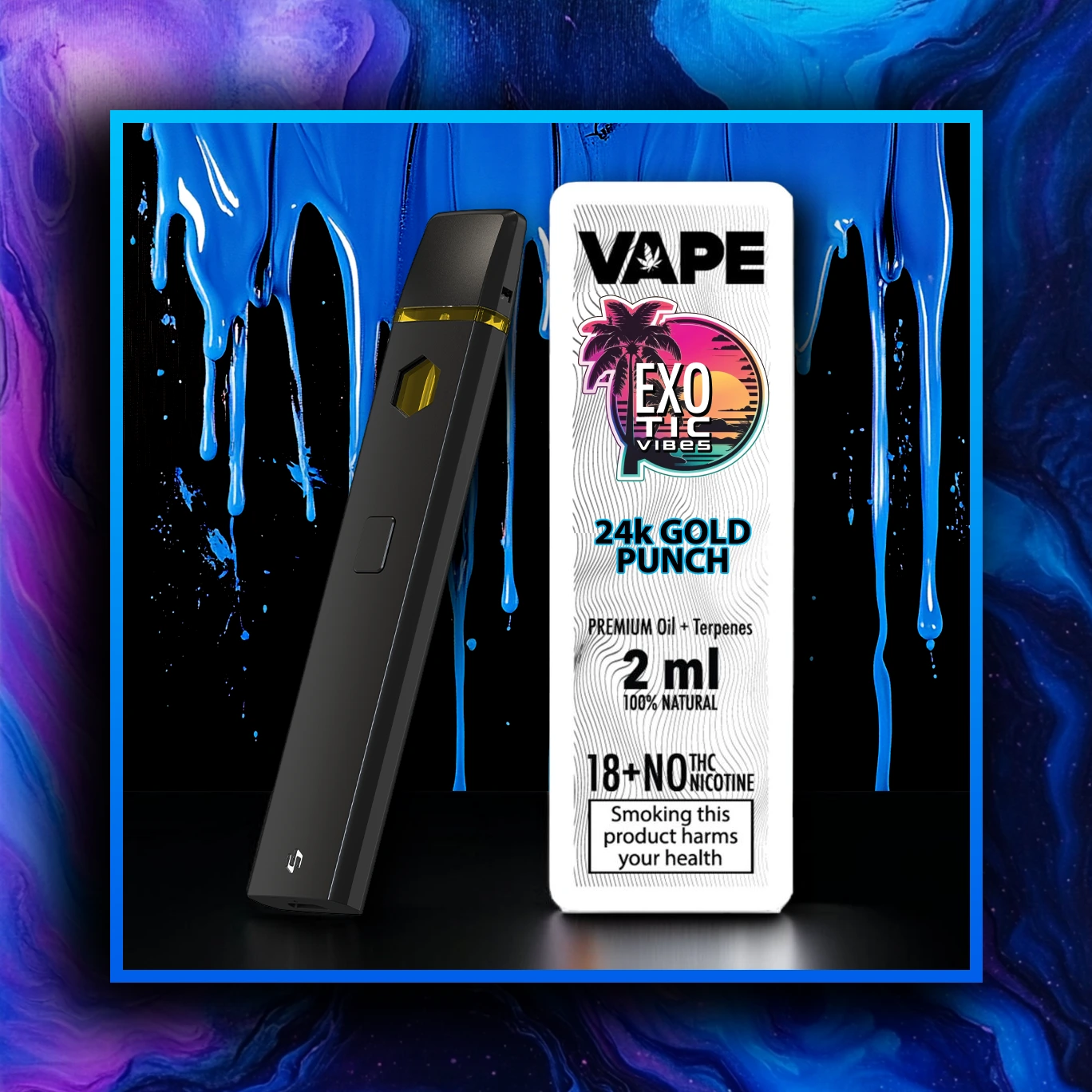 24k Gold Punch HHC Premium Vape - 2.00 ml. HHC