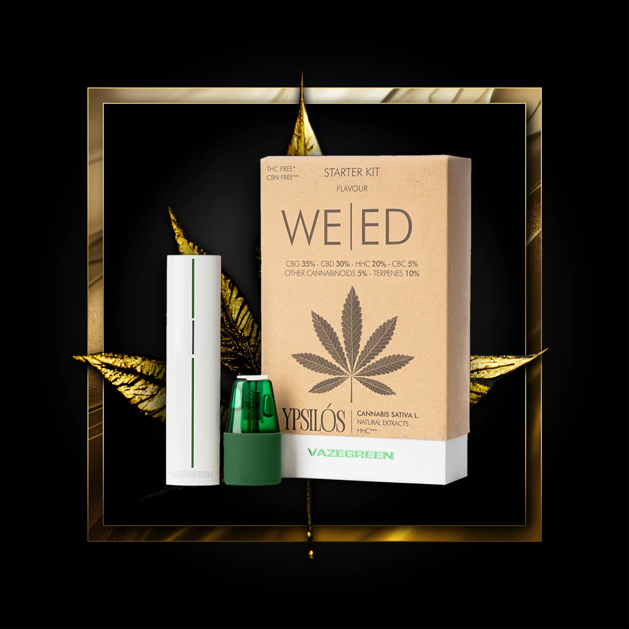 Weed Pen (startsæt) 500 pust - 1,00 ml. HHC