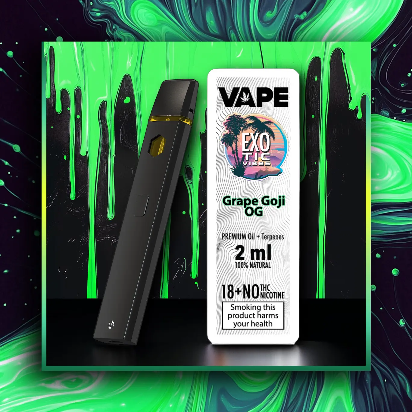 Grape Goji OG HHC Premium Vape - 2.00 ml. HHC